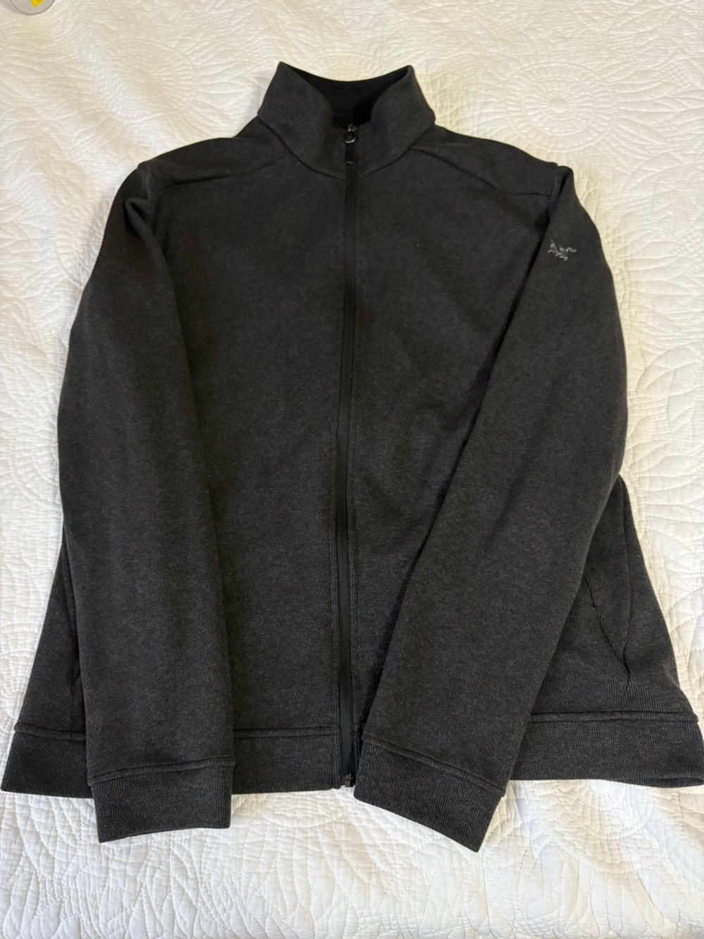 Arc'teryx Men's Charcoal Full-Zip Sweater Jacket